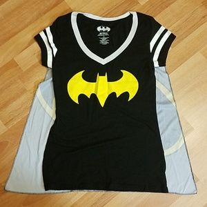 Batman teeshirt and Cape